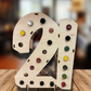 Custom number sign 21- wood